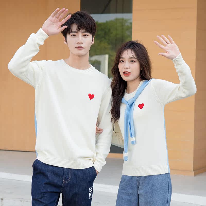 特别的情侣装秋冬季情侣款2021新款潮流结婚登记小众毛衣ins超火