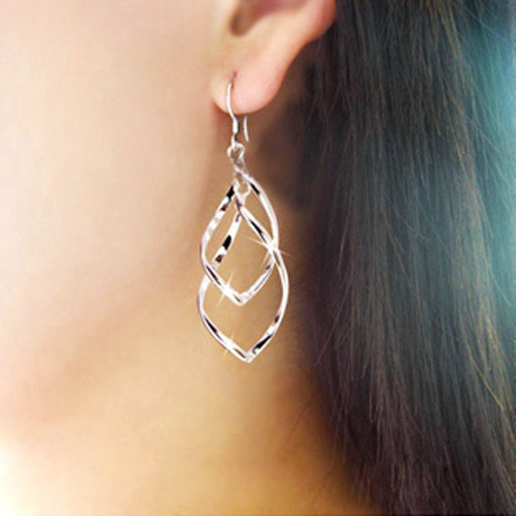 扭曲菱形多层耳环双环淑女OL经典时尚超闪亮合金耳饰earrings批发在类目 饰品/流行首饰/时尚饰品新, 耳饰, 耳环中 - 来自Buy2taobao.com提供专业的淘宝代购服务