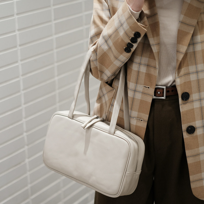 真皮复古手提包大容量2020新款潮女士包包上班手拎气质女神腋下包