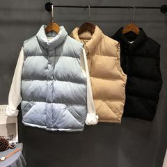 棉马甲女外套2016秋冬新品韩版显瘦短款棉服纯色加厚羽绒棉面包服