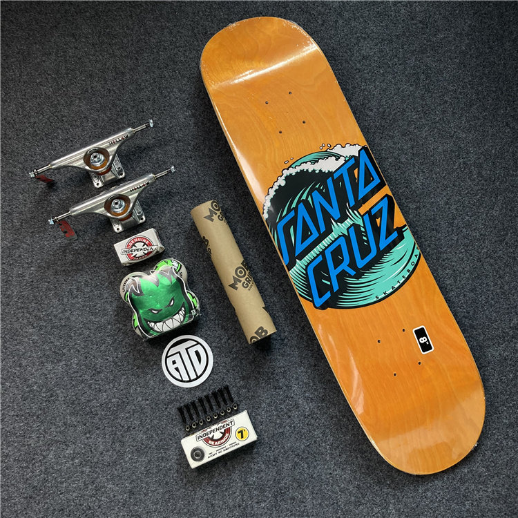 美国santacruz专业海浪滑板independent双空心支架桥spitfire轮
