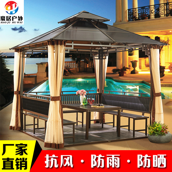 Anticorrosive wood outdoors Arbor Cabins villa courtyard Garden Agritainment simple and easy Pavilion Awningin the Residential furniture , Outdoor/Patio furniture , Wooden gazebo category - from Buy2taobao.com to provide professional Taobao agent buy service