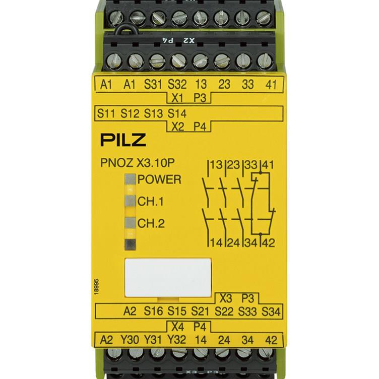 570510  PILZ现货安全续电器控制器安全开关全新