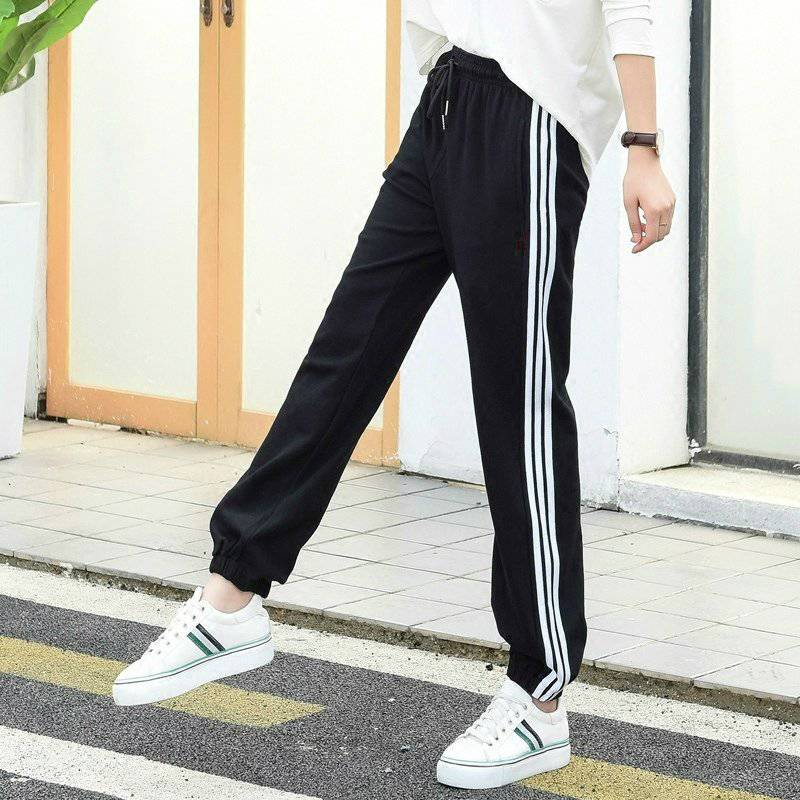 Women's sports pants Thin section Beam feet student Korean Edition Casual pants Large Easy summer Ninth pants spring and autumn trousersin the Play mode/Anime/Periphery/cos/Board games , Cosplay Apparel/Props/Service , Cosplay Women category - from Buy2taobao.com to provide professional Taobao agent buy service
