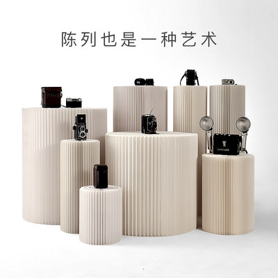 纸玲珑创意橱窗陈列架中岛展会货架