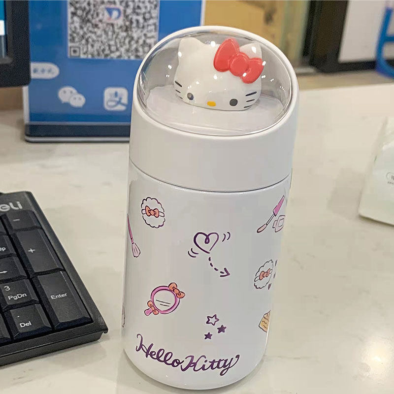 miniso名创优品公仔小保温杯可爱少女心保暖杯子280ml卡通不锈钢