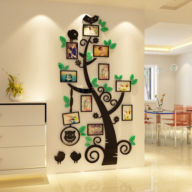 儿童成长树墙贴亲子照片树客厅衣柜装饰品自粘3d立体亚克力背景墙