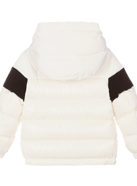 现货蒙口童装22秋冬男童短款羽绒服鹅绒拼色连帽保暖时尚百搭外套