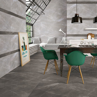 300*600水泥砖工业风格灰色仿古砖客厅餐厅门店防滑地砖600*600