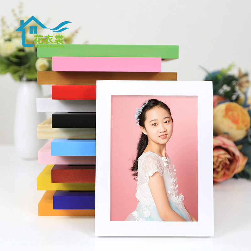 原木相框摆台实木挂墙5寸6七7创意8相片架10儿童照片12装裱画框a4