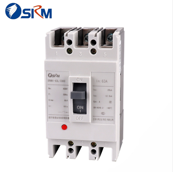 srmm163l3300塑壳断路器63a低压空气开关上海上海人空气开关