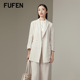 xkFUFEN福芬2021秋新款西装外套女修身收腰风衣商场同款FY-14861