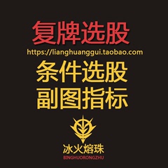 股票停牌复牌选股器/实时预警/副图指标公式/强势股/TNE概念