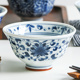 爱悦居日本进口釉下彩陶瓷饭碗日式餐具米饭碗青花家用小碗釉下彩