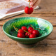 日本进口绿琉璃陶器碗日式钵碗饭碗抹茶碗冰裂纹高脚小碗复古家用