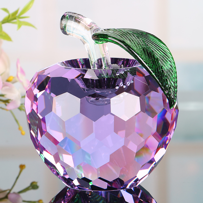 特价圣诞节礼物送男友 男士礼品_水晶苹果摆件圣诞节生日礼物情人节送