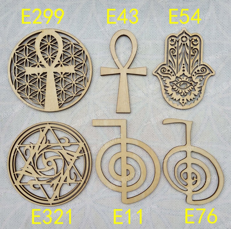 安卡六芒星reiki始袓木质工艺挂件杯垫摆件装饰品杯垫