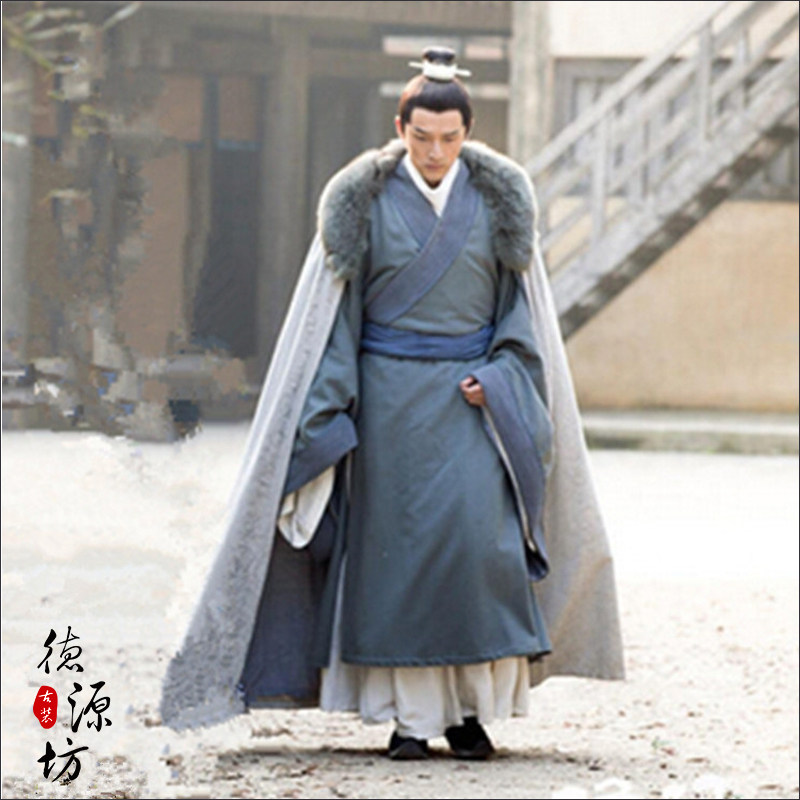 琅琊榜主题古装男汉服保暖披风胡歌武侠装梅长苏同款斗篷书生古装