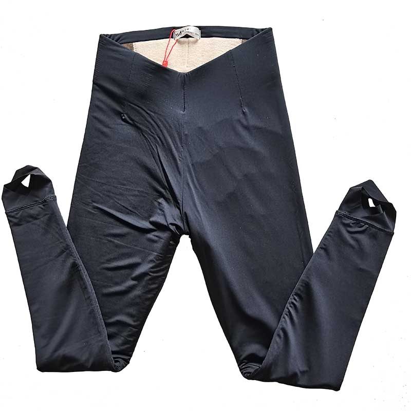 斯瑞晨羊绒二棉裤打底裤踩脚中厚保暖裤光面泳布带护腰加厚女裤