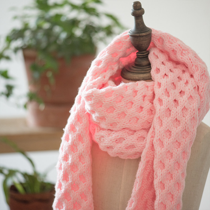 一折手工diy 制作 成人 材料包_材料包 秋冬围脖脖套圆圈花围巾手工