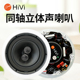 惠威VX8-SC吸顶喇叭8寸立体声音响双高音定阻同轴高保真吊顶音箱