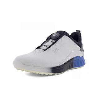 ECCO爱步休闲运动鞋男板鞋低帮快速锁扣小白鞋 高尔夫S3 102914