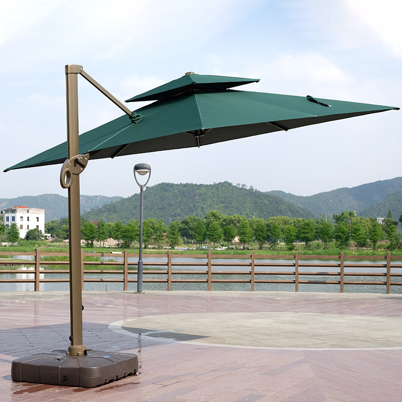 户外遮阳伞庭院伞露天花园阳台室外罗马大伞摆摊四方太阳伞别墅