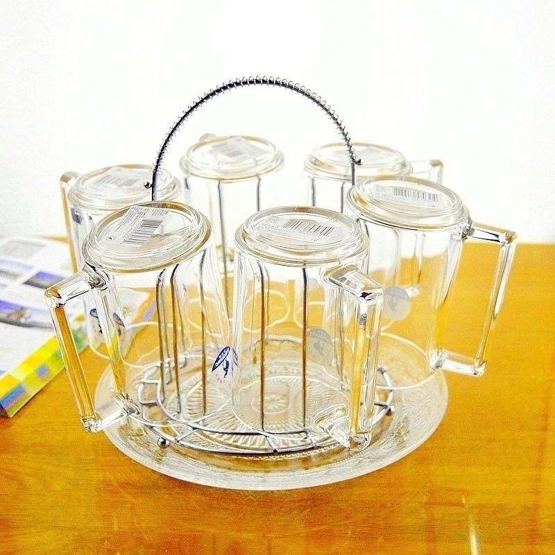 乐美雅钢化玻璃杯套装简约客厅创意家用加厚带把耐热无色透明茶杯|ruв категории посуда, кубок/кубок/чайник, стакан - от Buy2taobao.com для оказания профессиональной услуги покупки агента Taobao