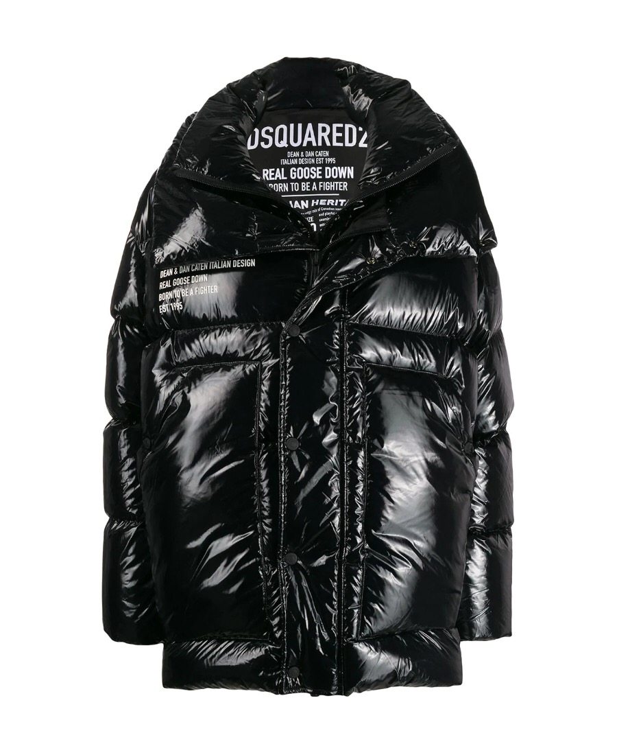 kuuga正品 dsquared2 黑色羽绒服