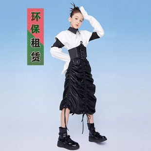 儿童小模特拍摩卡服装出租女童走秀比赛时尚瑞丽高端潮服租赁C047