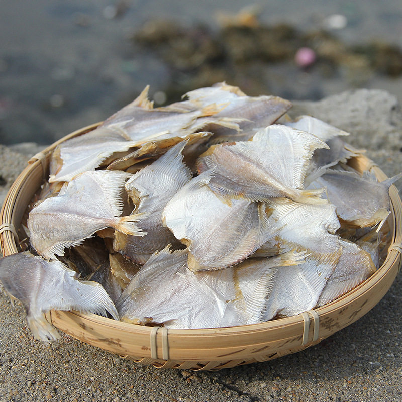 微盐白鲳鱼干 白仓鱼咸鱼 海鱼 渔民自晒水产干货 金鲳金昌鱼500g