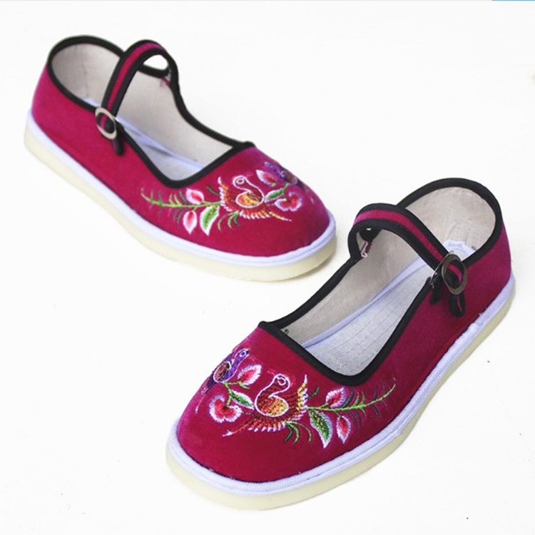 Embroidered shoes summer Dichotomanthes bottom Set foot Mom shoes wholesale Ethnic style Women's Shoes summer Shallow mouth Embroidery Women's Shoes wholesalein the Women's Shoes, Low shoes category - from Buy2taobao.com to provide professional Taobao agent buy service