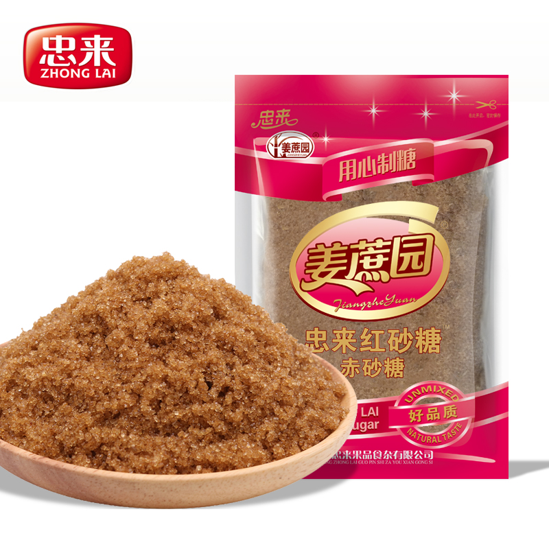 忠来红砂糖黄砂糖红糖颗粒红沙糖 食用赤砂糖400g袋装|ruв категории зерно риса/север и Юг сухих грузов/приправы, приправы/джем/салат, повседневной специй, сахар - от Buy2taobao.com для оказания профессиональной услуги покупки агента Taobao