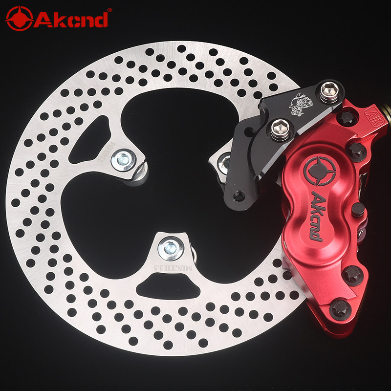 akcnd卡钳改装速珂cu改装前刹车大鲍鱼220碟刹盘净原t1 v1 v2 s3