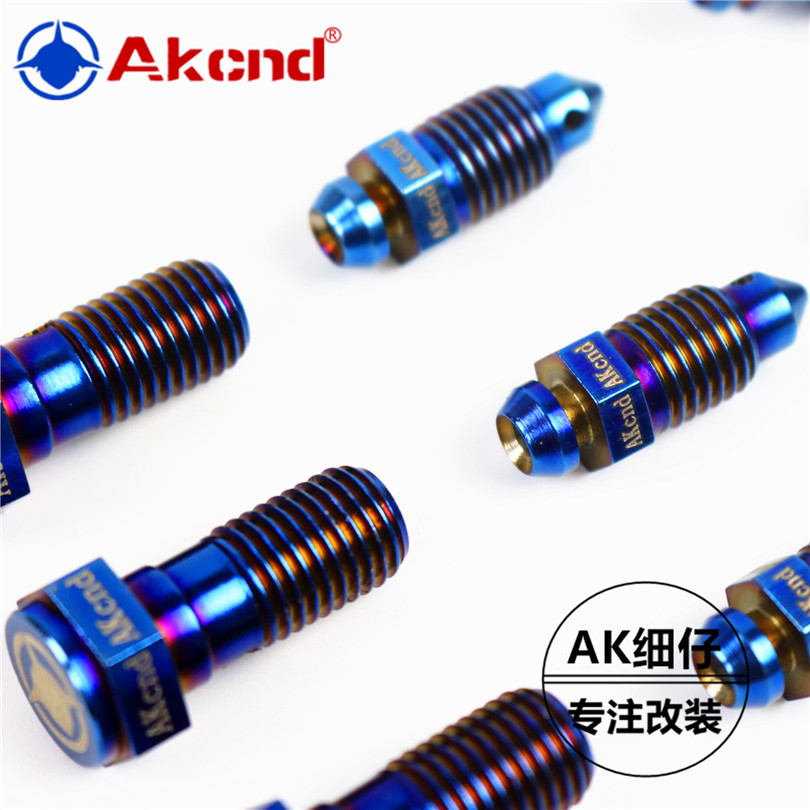AKcnd不锈钢304烧钛M10螺丝大辐射卡钳排气嘴大鲍鱼放气嘴车力屋在类目 摩托车/装备/配件, 摩托车装饰养护, 盖帽配饰中 - 来自Buy2taobao.com提供专业的淘宝代购服务
