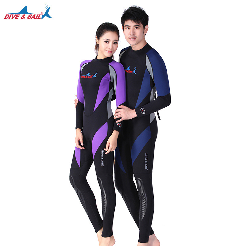 DIVE&SAIL1.5MM潜水服男女连体长袖潜水衣冬泳冲浪浮潜服保暖泳装在类目 户外/登山/野营/旅行用品, 户外服装, 潜水服中 - 来自Buy2taobao.com提供专业的淘宝代购服务