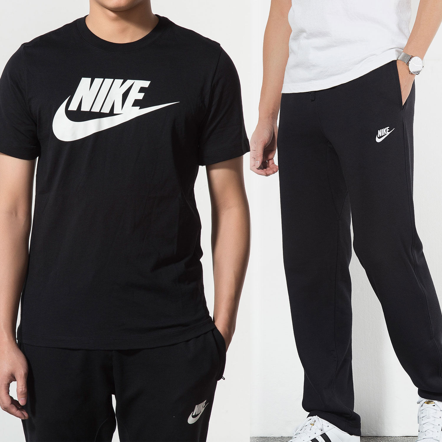 官方旗舰正品nike耐克克套装男2019新款春季男士运动休闲套装圆官