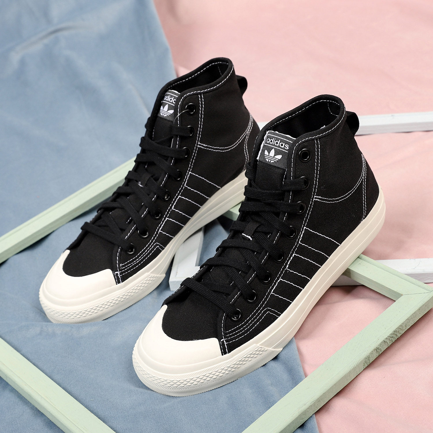 啊阿迪达斯三叶草帆布鞋男鞋女鞋2020秋季新款高帮官方官网