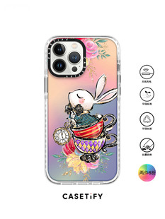 香港代购Casetify Rabbit爱丽丝白兔适用iPhone14/13/12/11PM手机壳