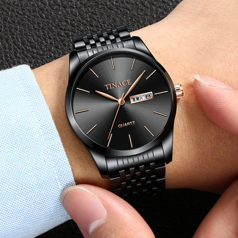 男女tinace手表男士手表商务时尚石英表一手男表防水全自动非新款