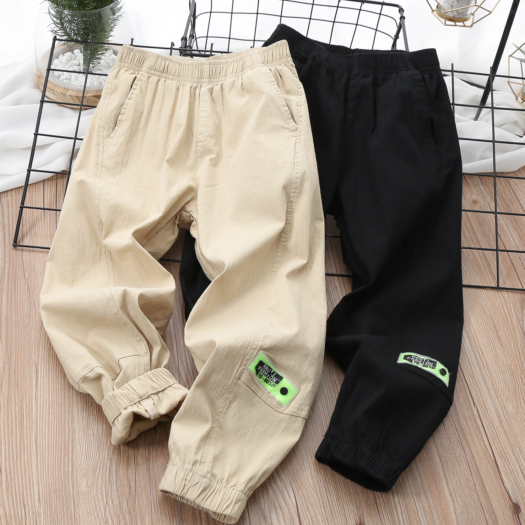 男童舒适弹力休闲裤中大童2021夏款薄款长裤儿童速干裤百搭裤子