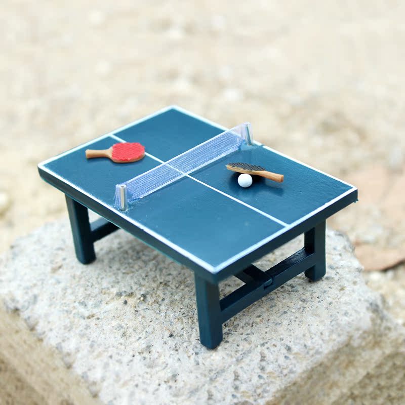 52DOLLHOUSE 微缩食玩场景模型 娃娃屋配件迷你乒乓球台J122|ruв категории игрушка/коляска/головоломка/блоки/модель, кукла/аксессуары - от Buy2taobao.com для оказания профессиональной услуги покупки агента Taobao