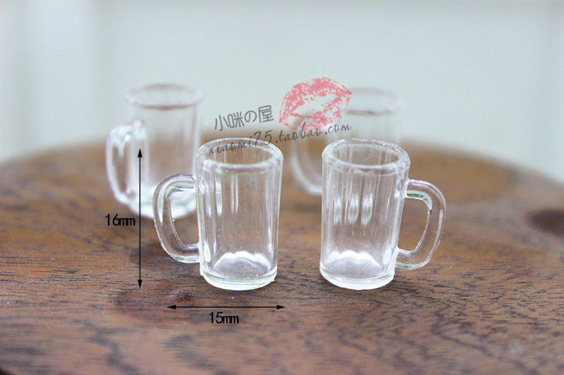 娃娃屋diy配件微缩酒杯模型玩具迷你食玩创意家居