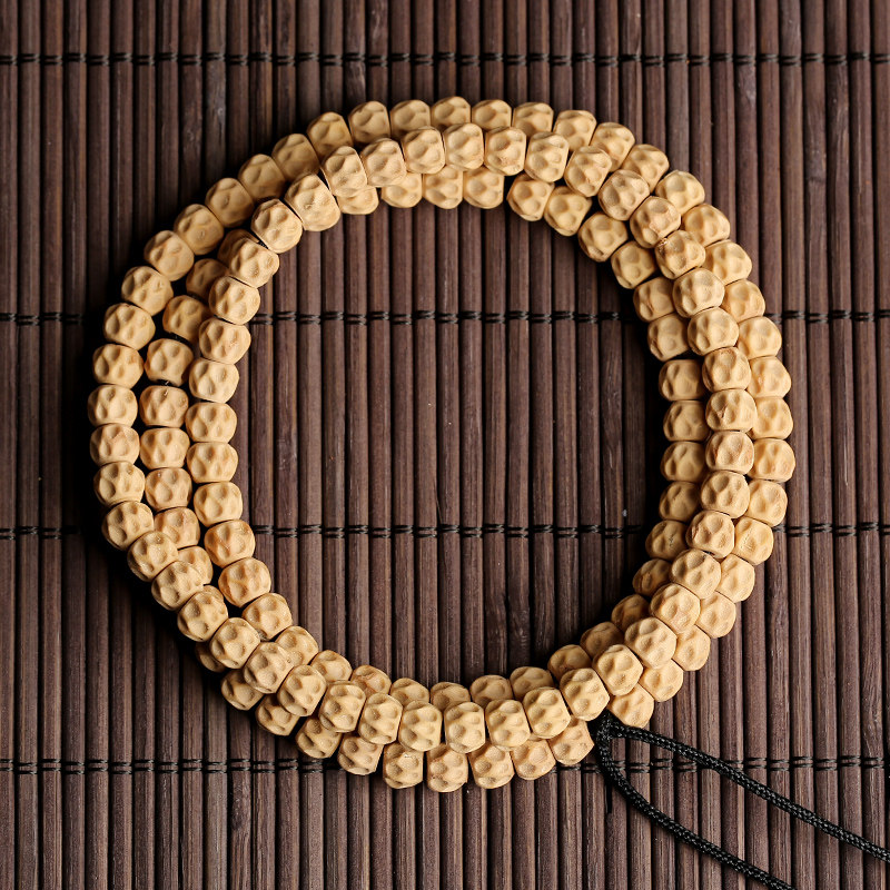 鬼脸菩提_热振寺百香籽手串原籽108颗雕刻文玩佛珠菩