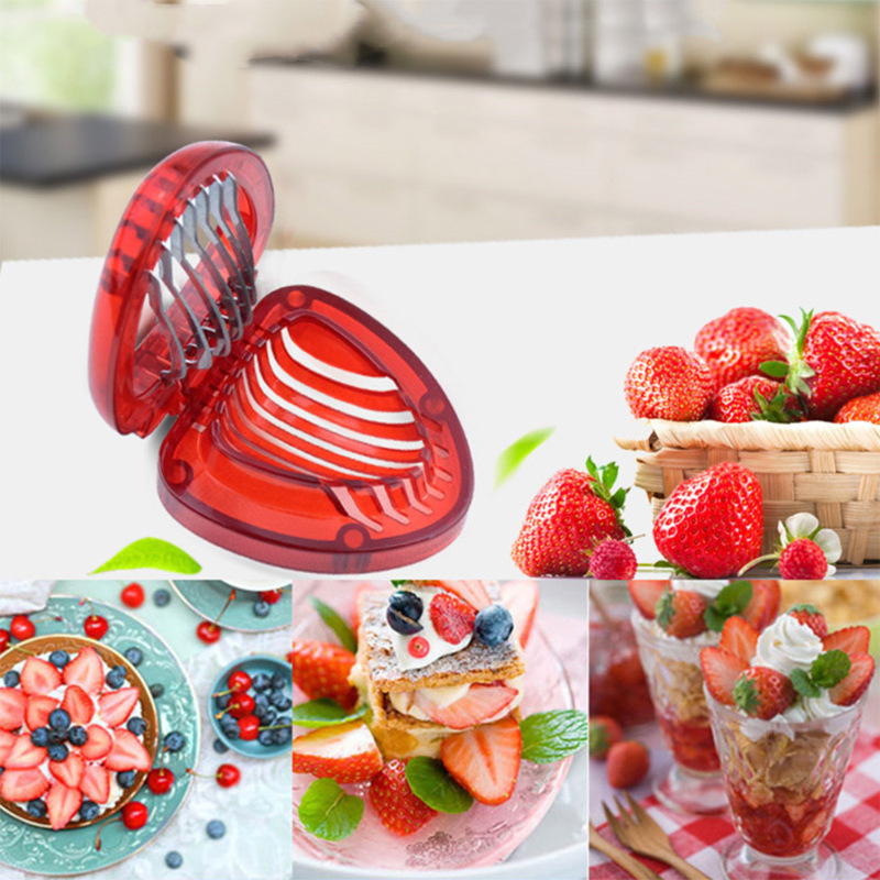 切草莓片工具厨房烘焙专用草莓切片神器蛋糕水果拼盘草莓切块丁刀