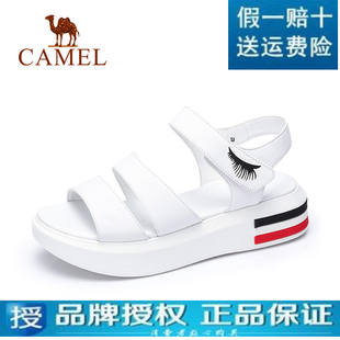 香奈兒品牌哪國的 美國 Camel駱駝 正品牌2020新款女鞋 夏季平底日常休閑時尚涼鞋 香奈兒品牌包