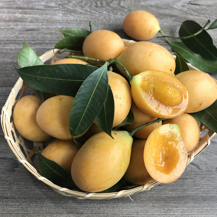 热销台农芒果_泰国进口枇杷芒2斤装迷你小芒果香甜芒非台农芒果新鲜
