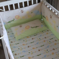 可定制全棉婴儿床围床单宝宝床围婴儿床品婴儿床上用品纯棉可定做