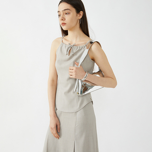 StudioFun高级感设计感无袖吊带背心重工半身裙套装夏季轻奢女装