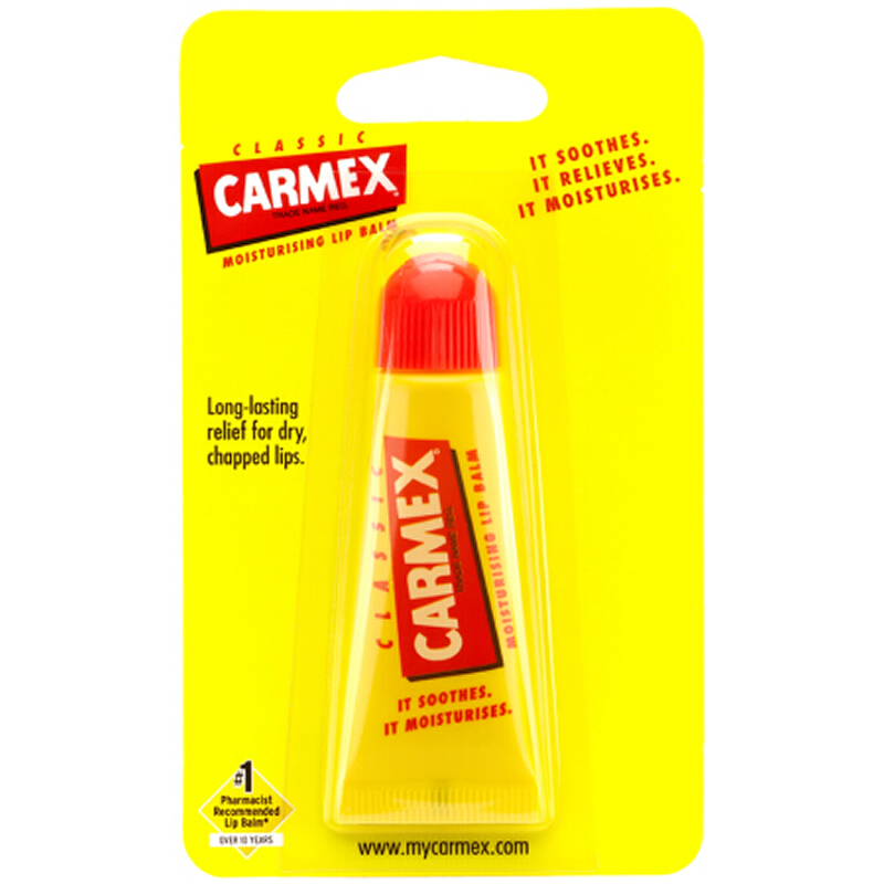 美国购Carmex经典润唇膏护唇管原味保湿滋润防干裂孕妇宝妈妈可用